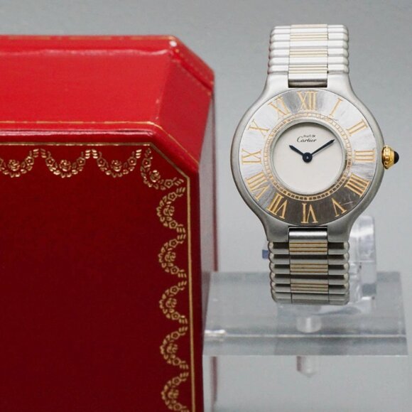 Mint, Box, Cartier Must 21 Two Tone 28mm Quartz Women\'s Watch main image 7
